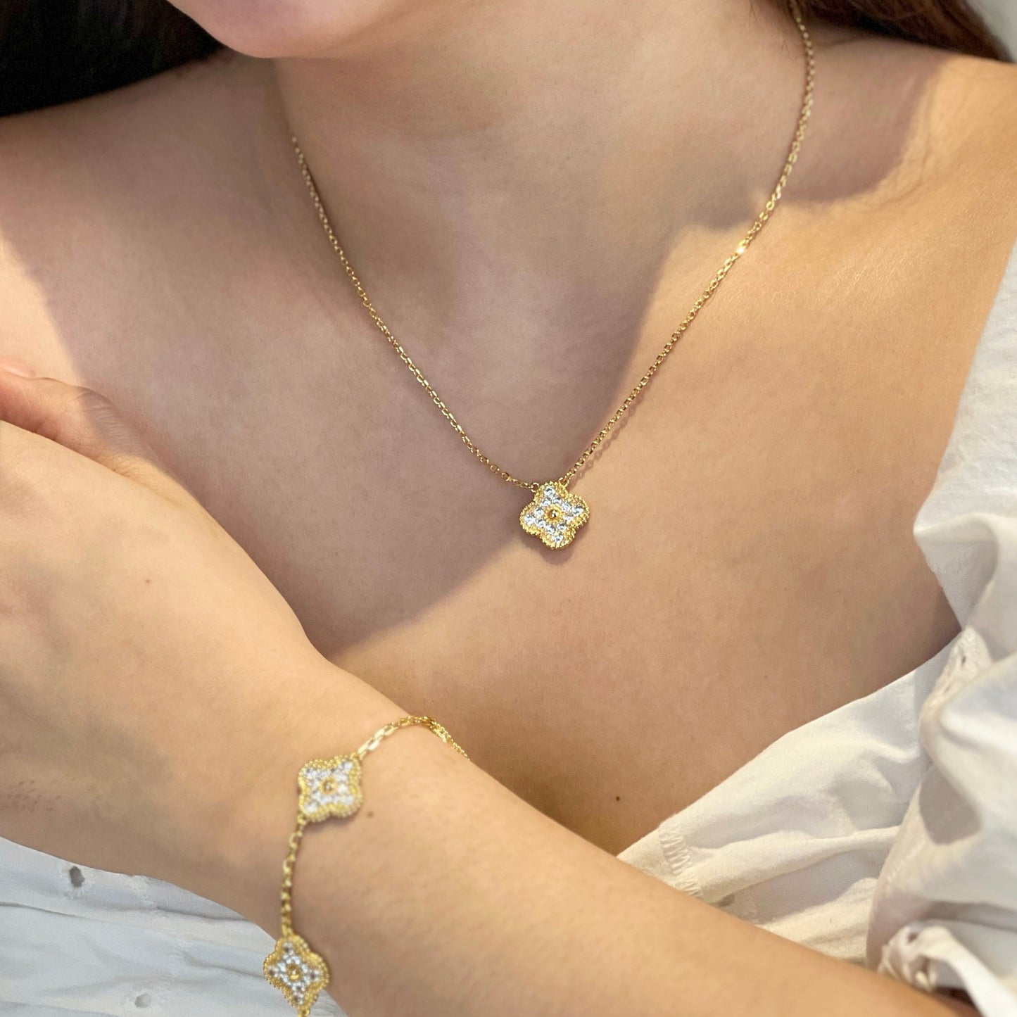 Clover Pavé Bracelet