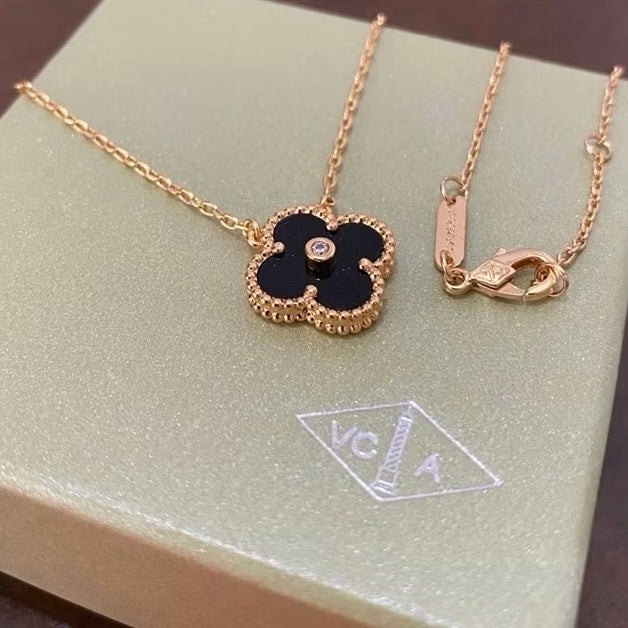 Clover Stone Necklace