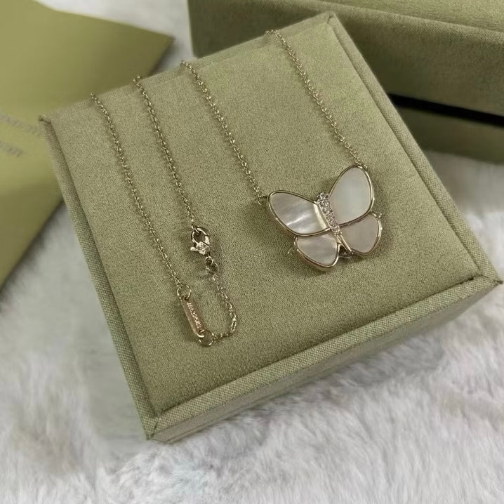 Clover Butterfly Necklace