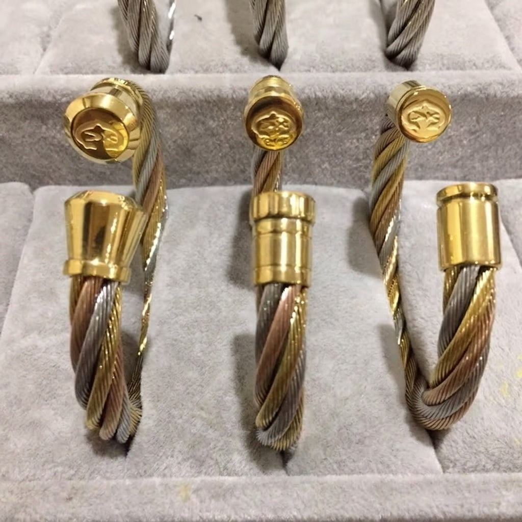 Classic Cable Cuff Bracelet