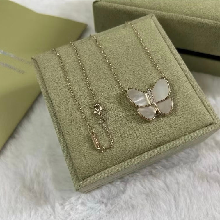 Clover Butterfly Necklace