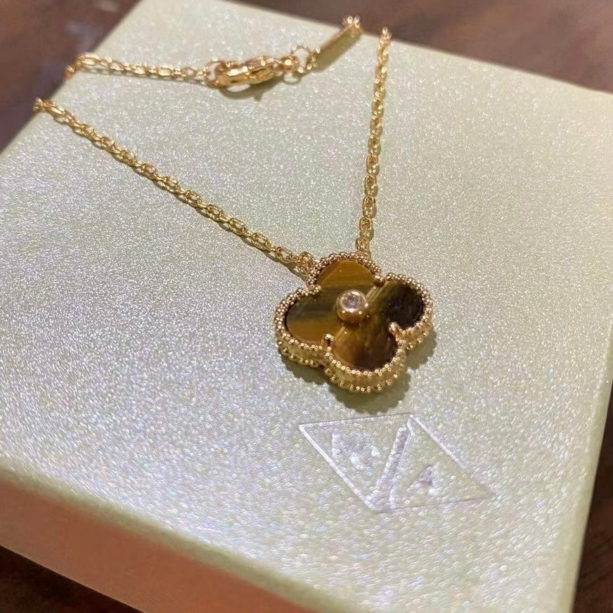 Clover Stone Necklace